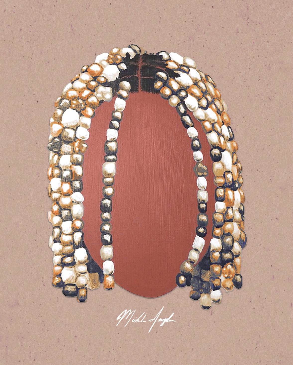 Click Clack Print - Brown