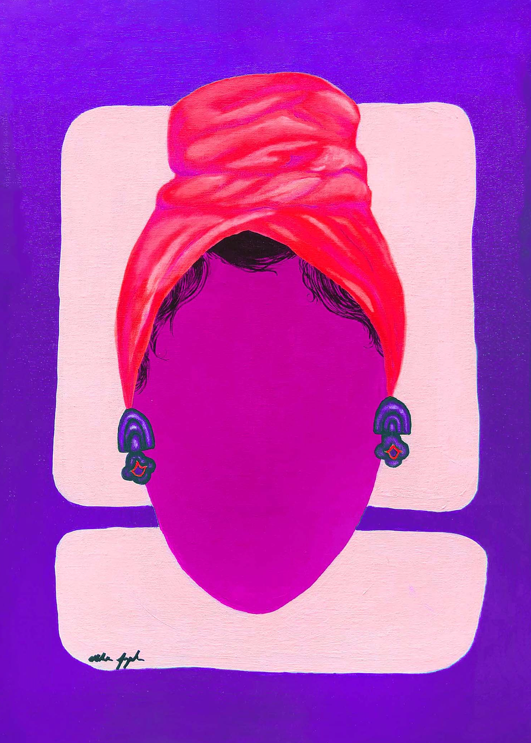 Lil Miss Purple Mini Print