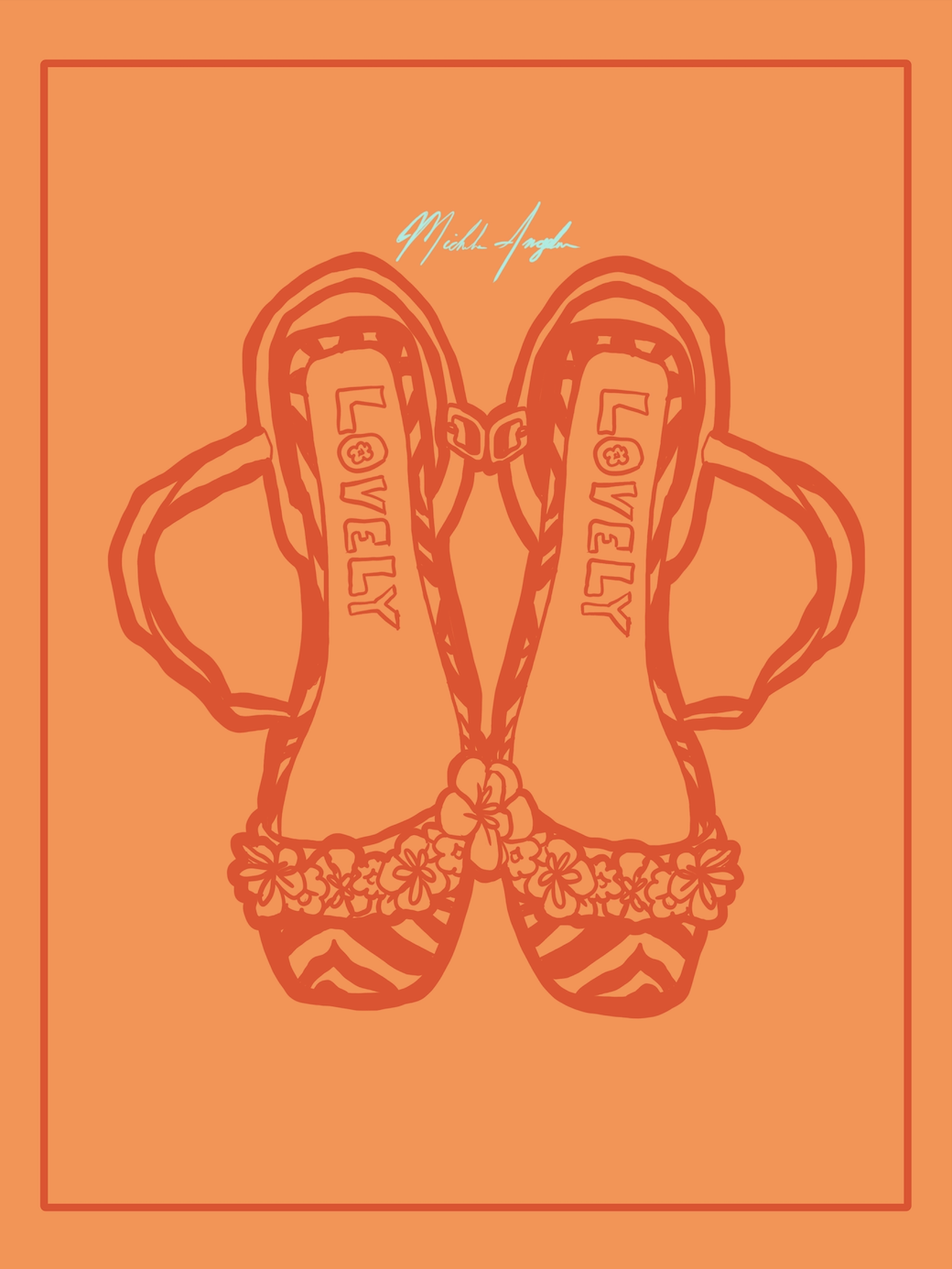 Maureen's Love Print - Clementine