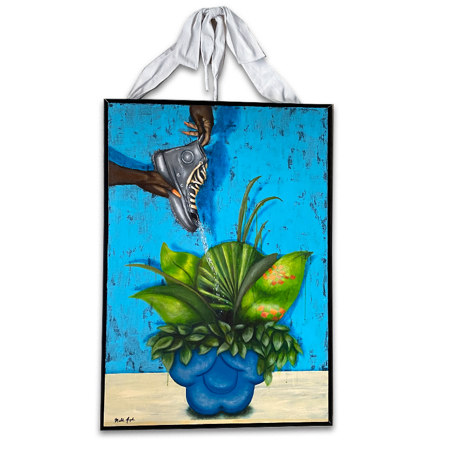 She Nurtures Creativity Original Painting