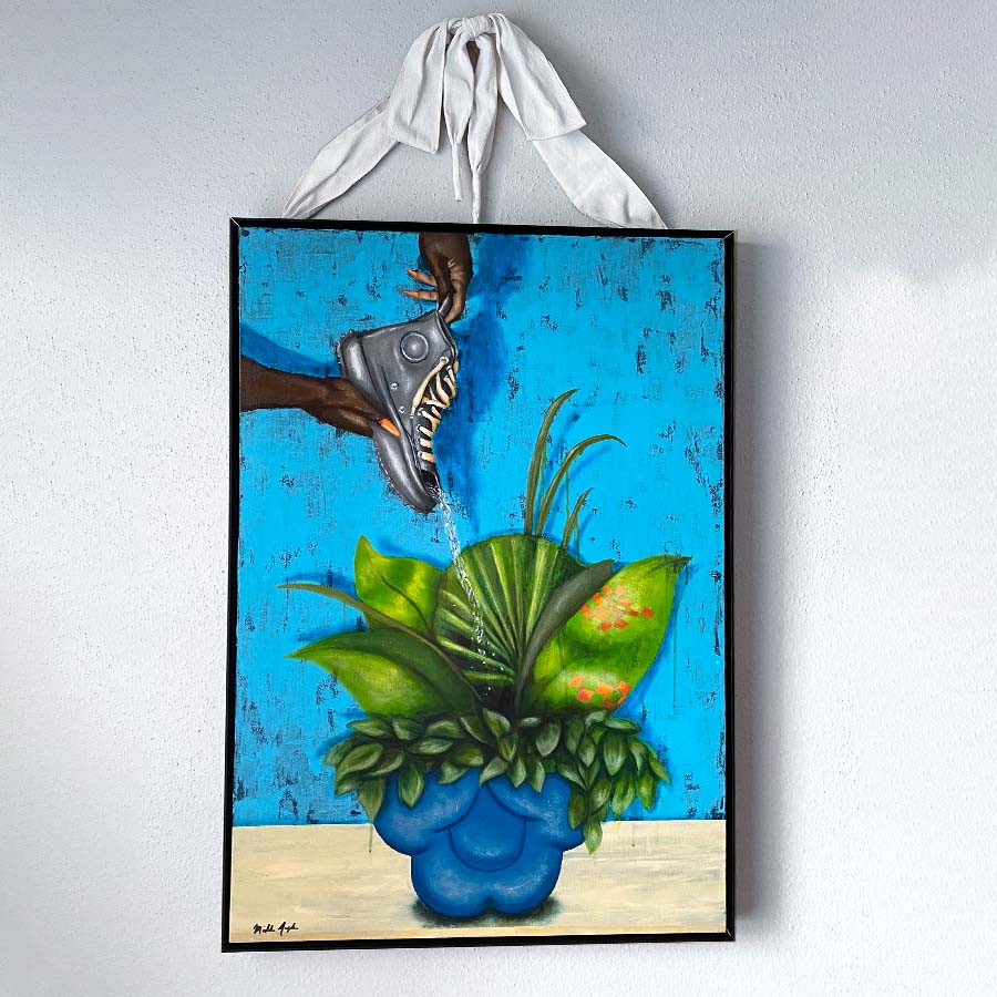 She Nurtures Creativity Original Painting