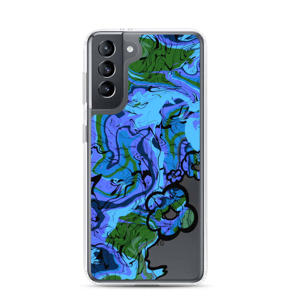 Groovy Samsung Case - Blue Lagoon