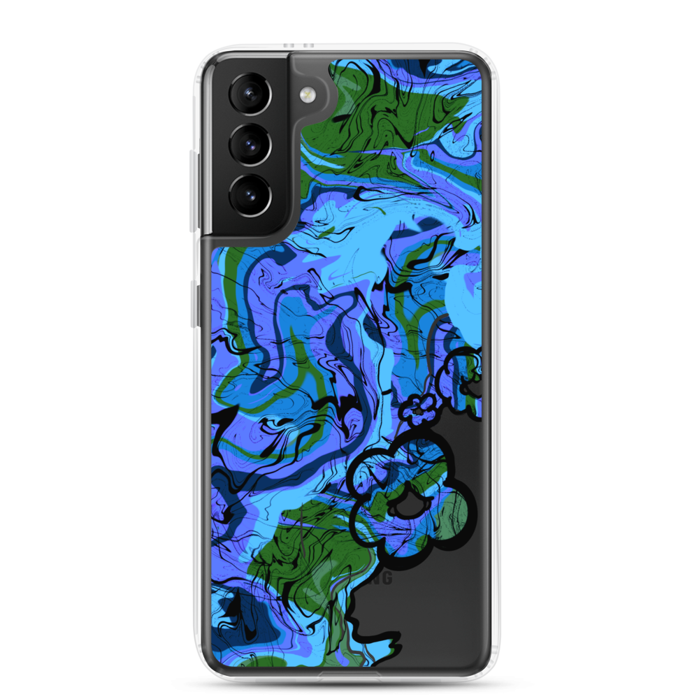 Groovy Samsung Case - Blue Lagoon