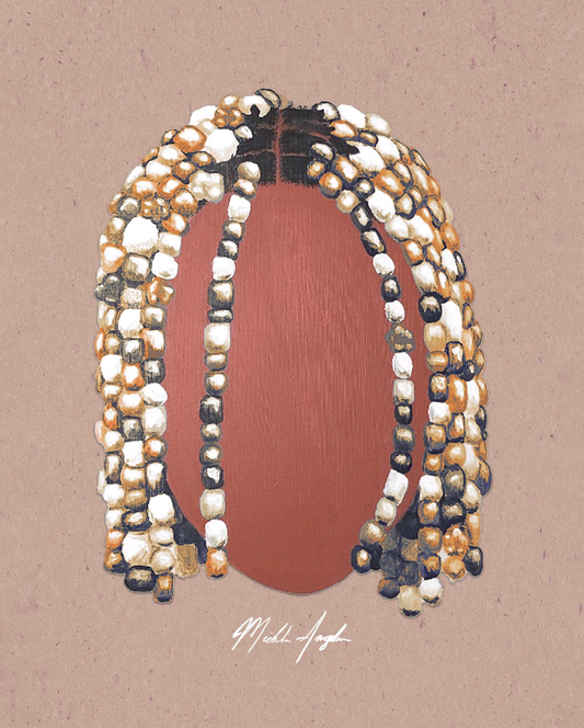 Click Clack Print - Brown