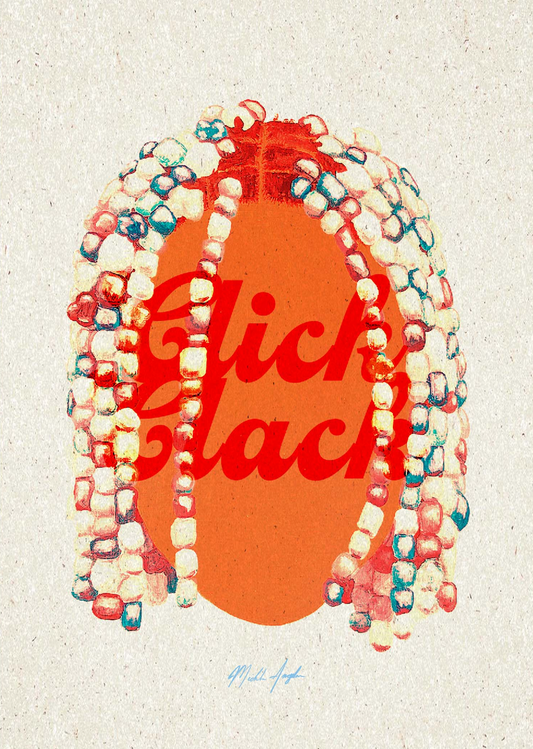 Click Clack Old School Mini Print