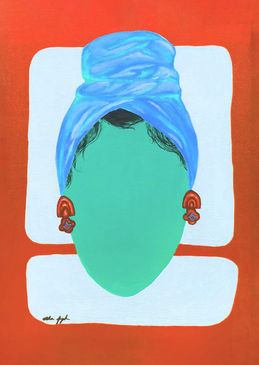 Lil Miss Teal - Print