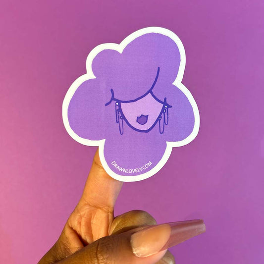 Lilac Puff Sticker