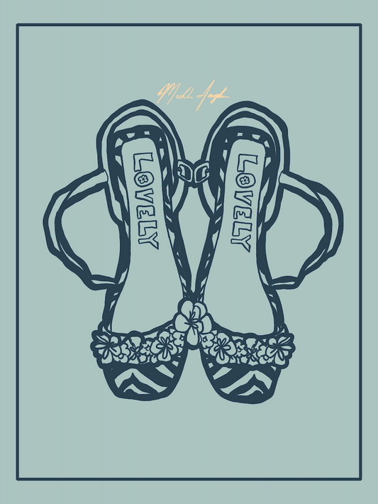 Maureen's Love Print - Robin's Egg