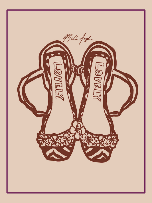 Maureen's Love Print - Espresso