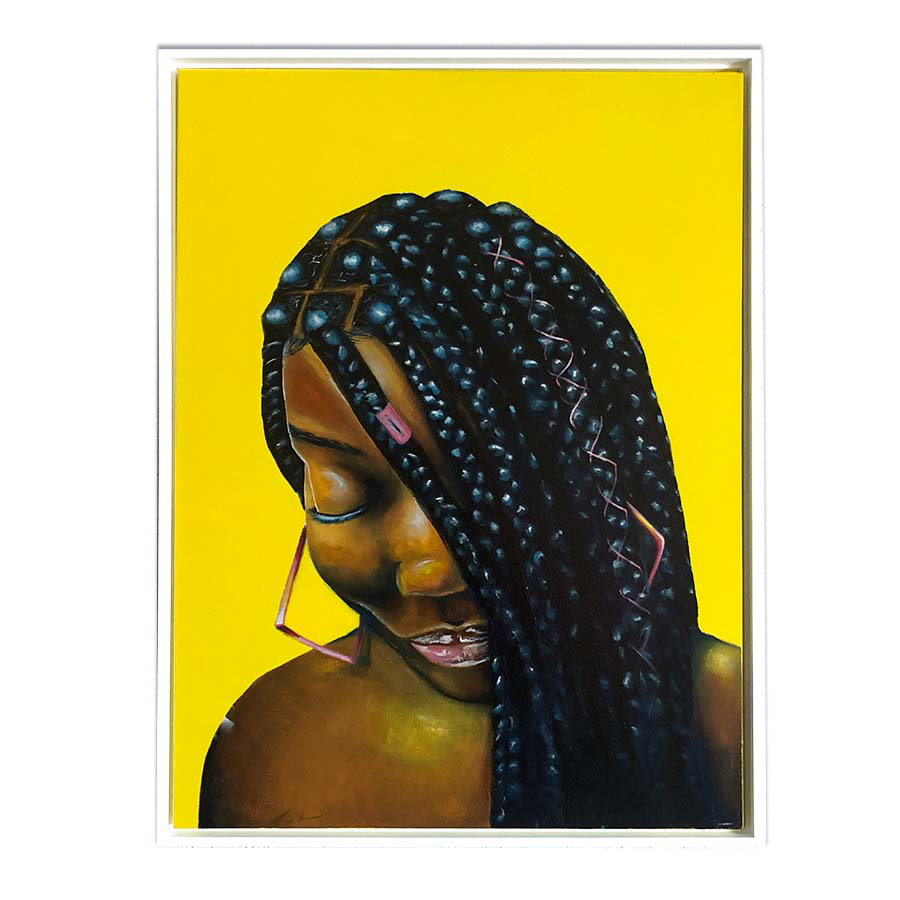 Box Braid Babe Original Painting