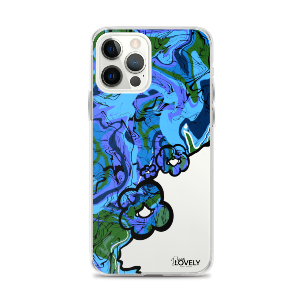 Groovy iPhone Case - Blue Lagoon