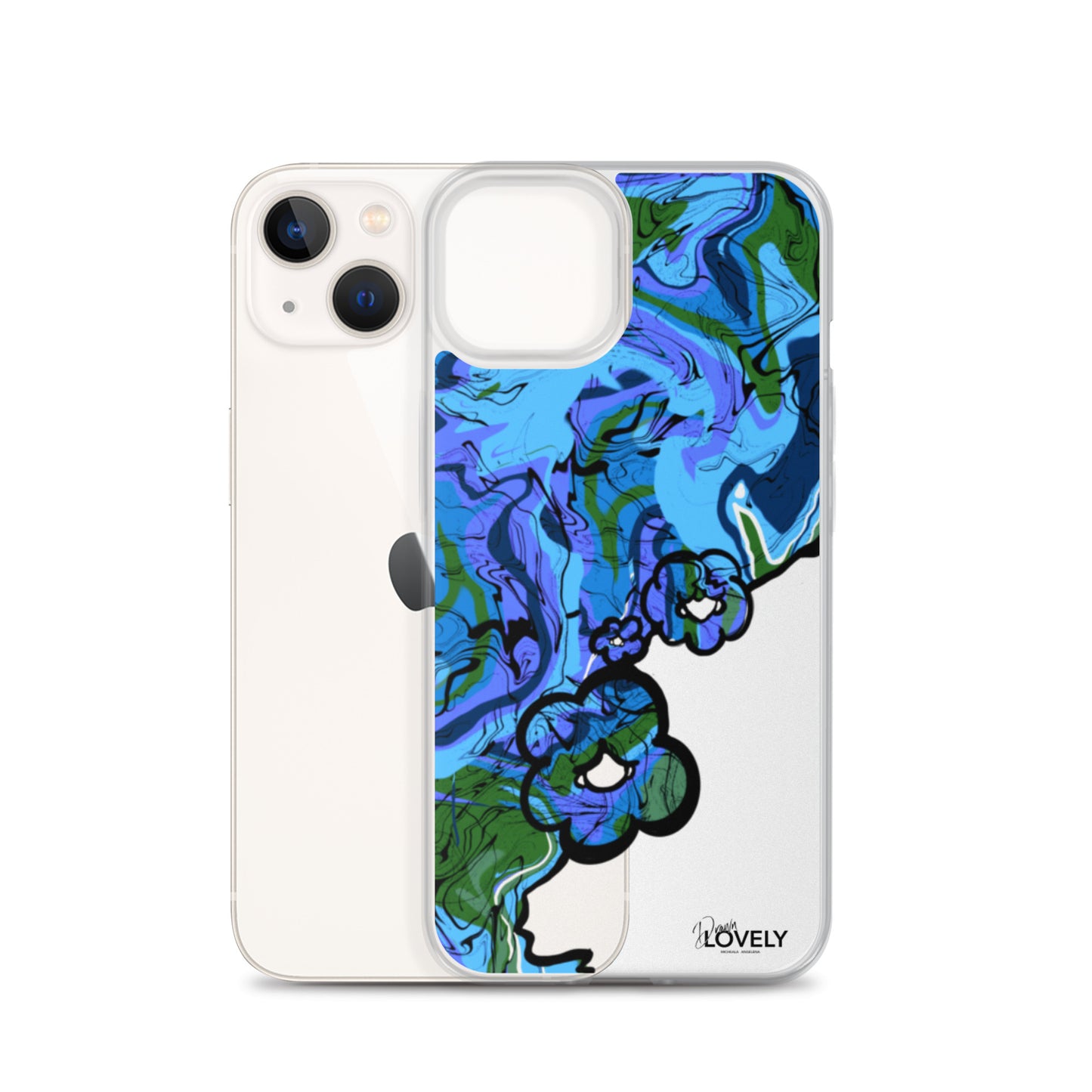 Groovy iPhone Case - Blue Lagoon