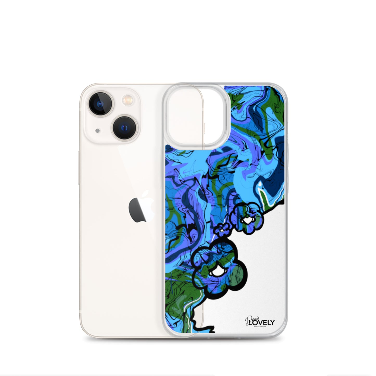 Groovy iPhone Case - Blue Lagoon