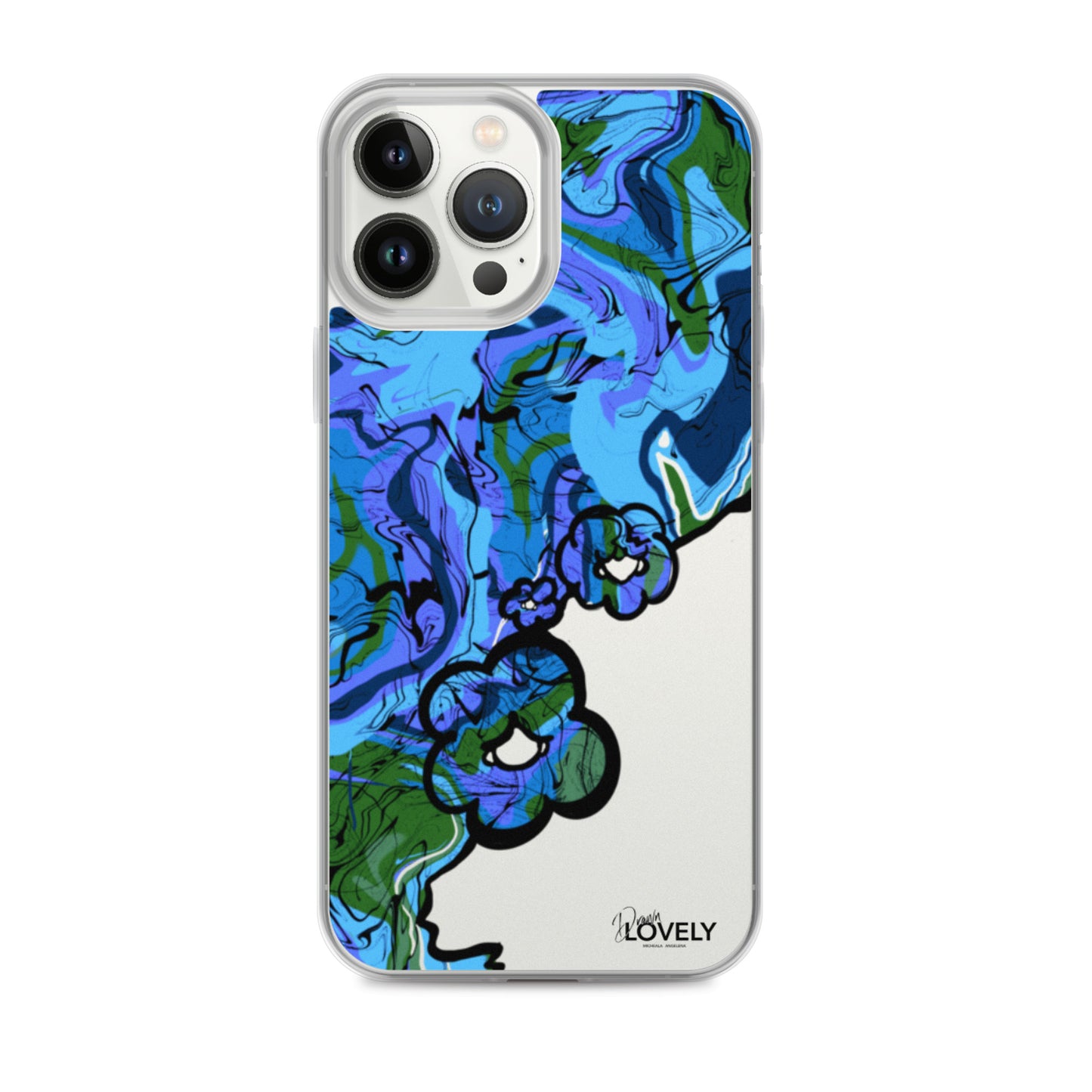 Groovy iPhone Case - Blue Lagoon