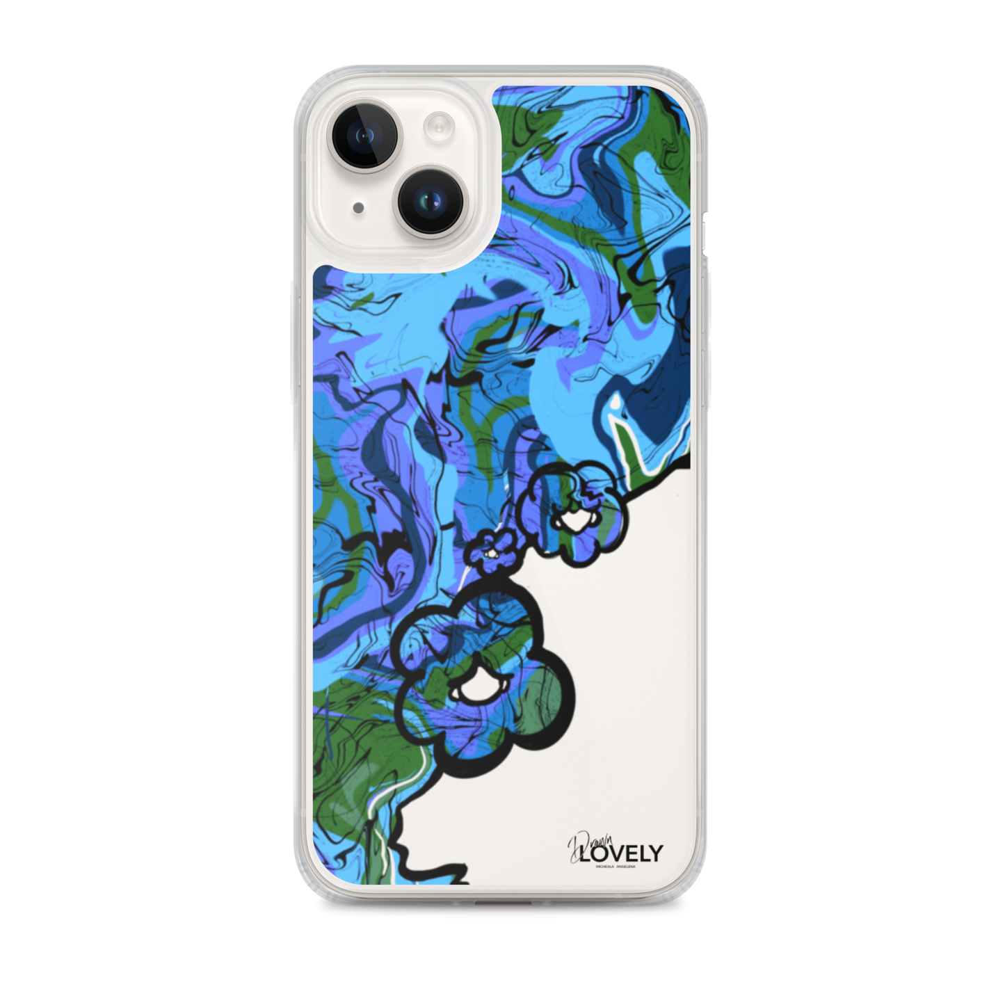 Groovy iPhone Case - Blue Lagoon