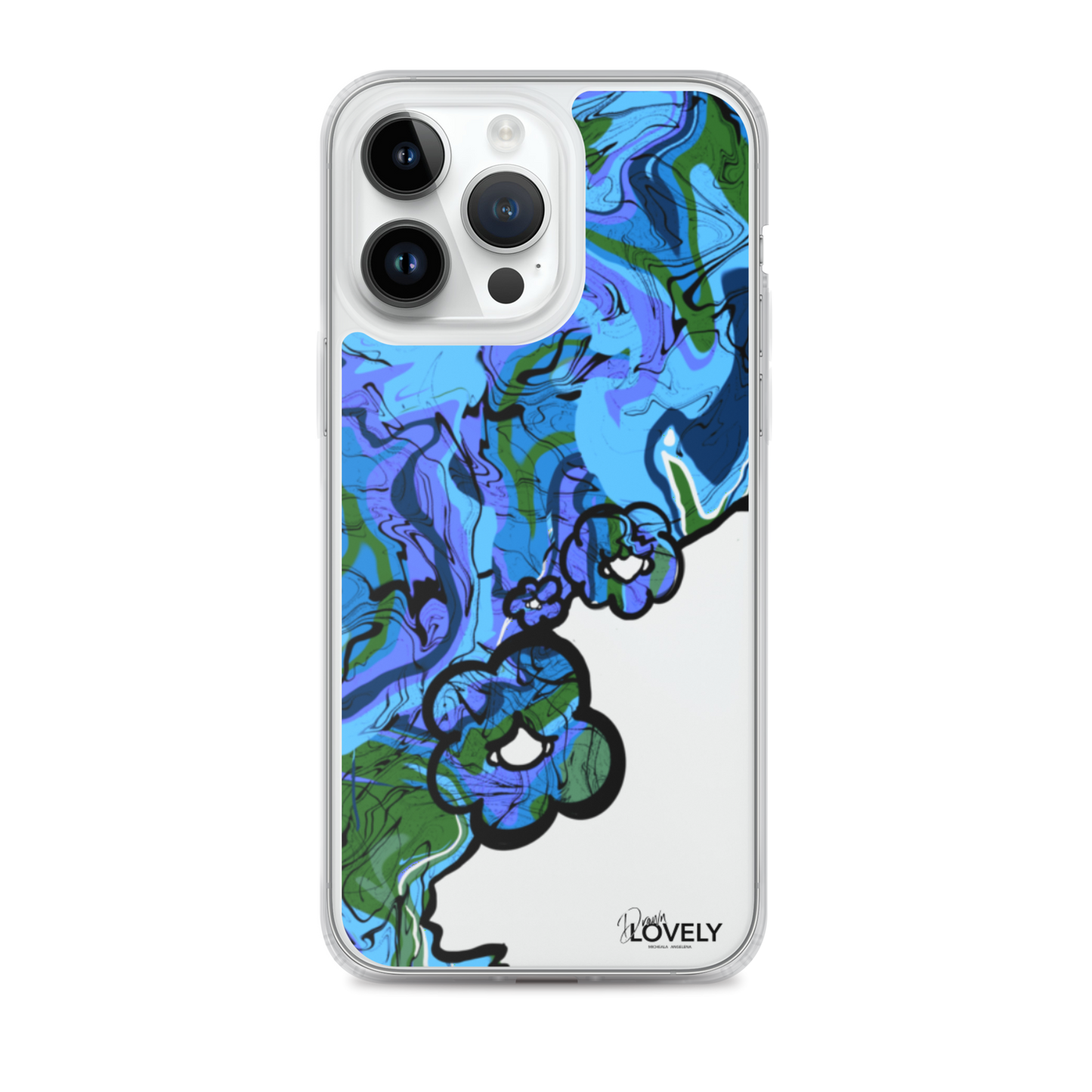 Groovy iPhone Case - Blue Lagoon